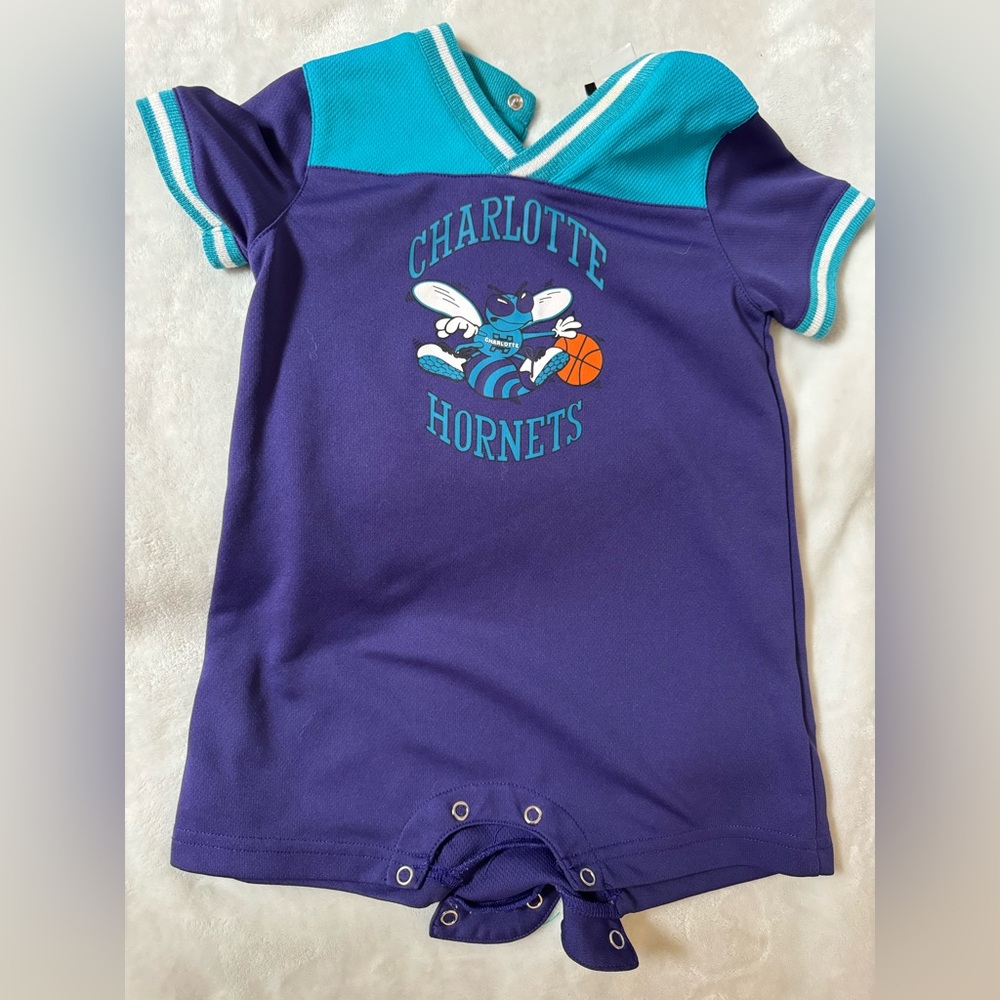 NBA Charlotte Hornets Purple and Teal Kids One Piece